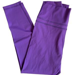 CRZ YOGA Royal Lilac Leggings 25" - Double Waistband, Size XL, NWT